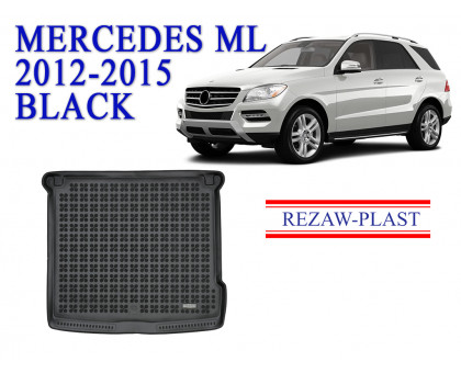 REZAW PLAST Trunk Mat for Mercedes ML 2012-2015 Waterproof Black